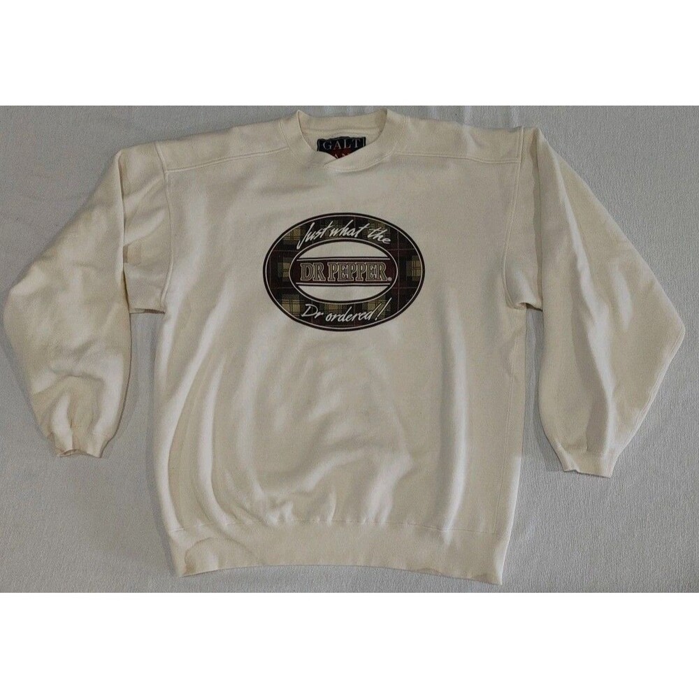 Vintage Galt Sand Dr Pepper Crewneck Sweatshirt Heavy 90s Adult Size Medium